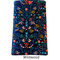 Kindle Paperwhite sleeve with red snap to protect Kindle e-readers made with a navy blue with red floral cotton print.